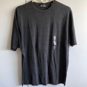 Bandini gray shirt sleeve new without tags Mens sweater size large